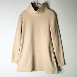 Tuckernuck Dudley Stephens Turtleneck Women S Beige Vello Fleece Tunic Preppy